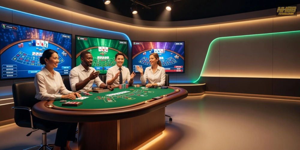 Trải nghiệm bàn chơi live casino Pragmatic Play trên nh88 với dealer chuyên nghiệp