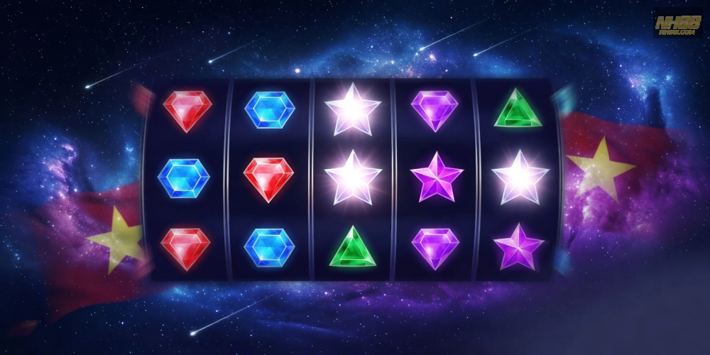 Giao diện chơi Starburst trong game nổ hũ rút tiền mặt nh88